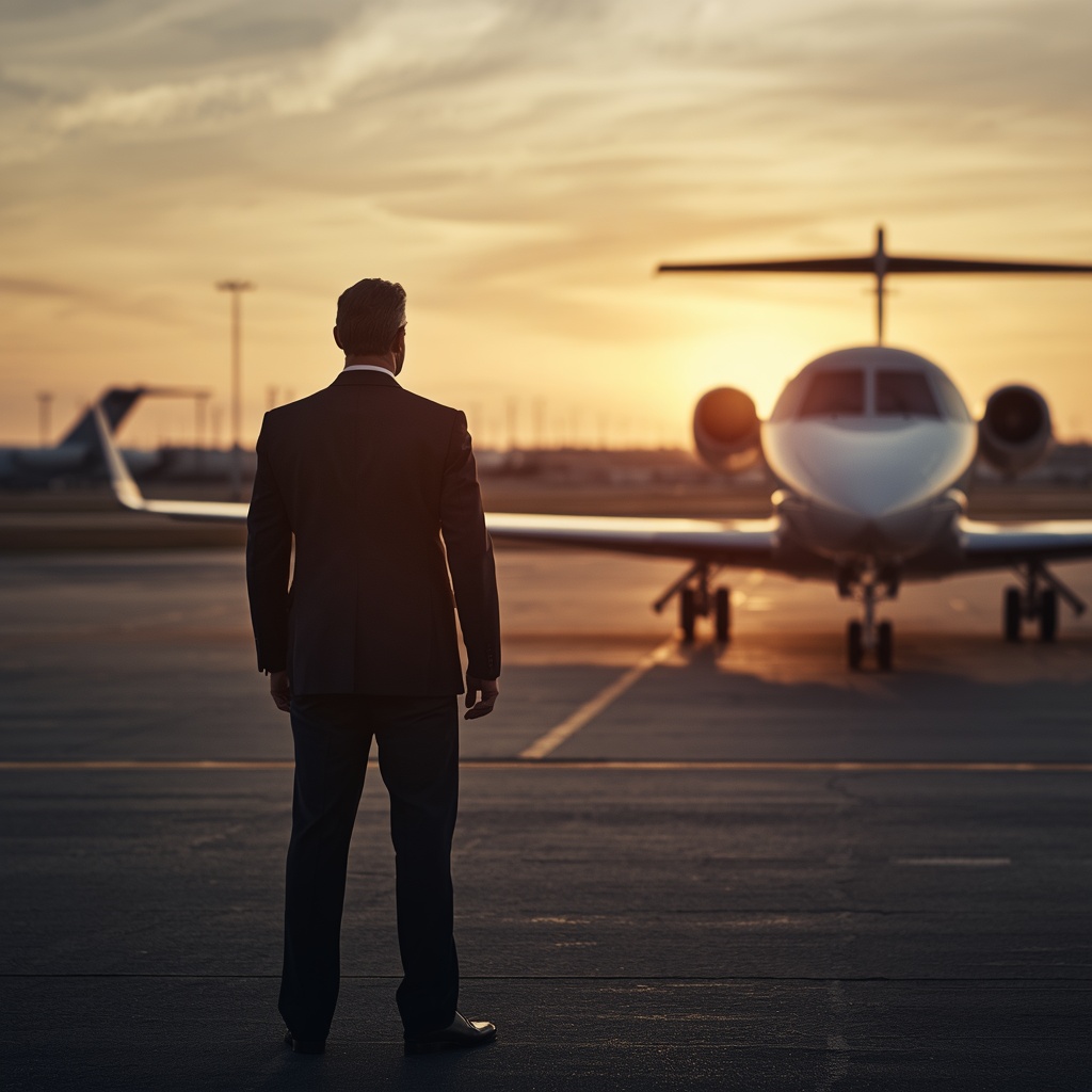 Private jet competitive advantage for business executives seeking strategic edge.