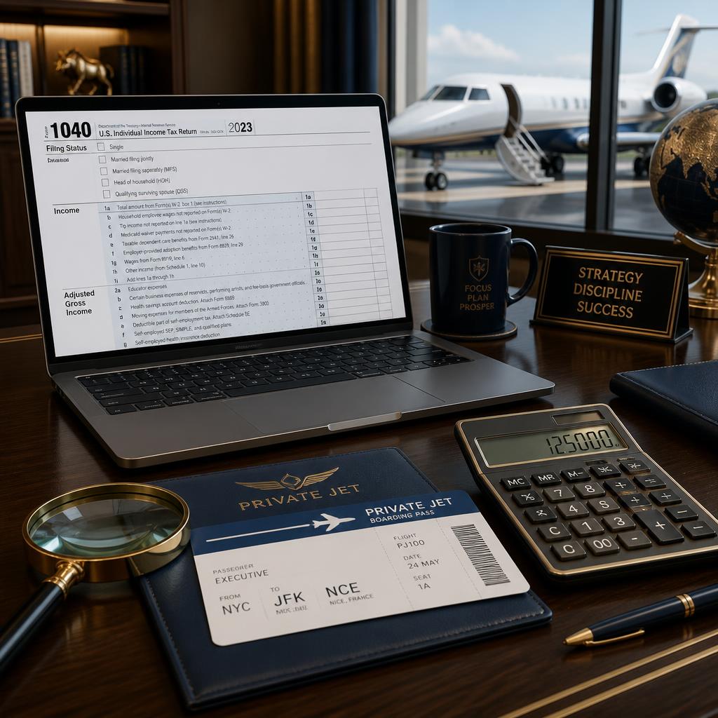 Private jet charter tax deduction documentation and compliance guide.